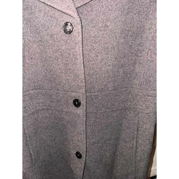 NWOT Worthington Grey Cashmere blend midi length winter coat size 2XL - Picture 5 of 16